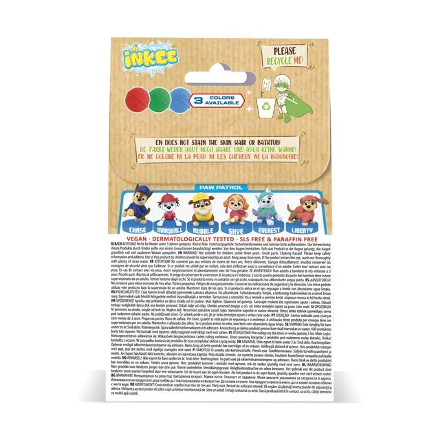 Craze - Bila de baie Inkee cu surpriza figurina stampila Paw Patrol ARTCRZ52327