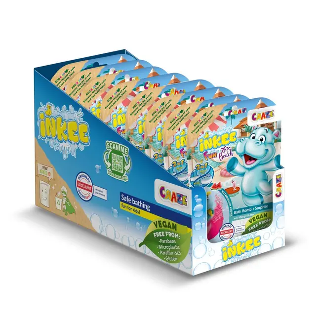 Craze - Bila de baie Inkee cu surpriza hipopotam la plaja ARTCRZ43417