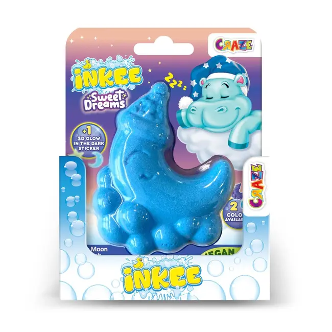 Craze - Bomba de baie spumoasa Inkee in forma de luna culori si arome asortate ARTCRZ45831