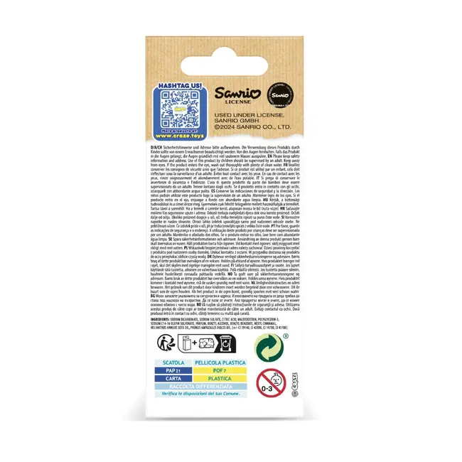 Craze - Bombe de baie Inkee 3 buc asortate in forma de Hello Kitty ARTCRZ50538