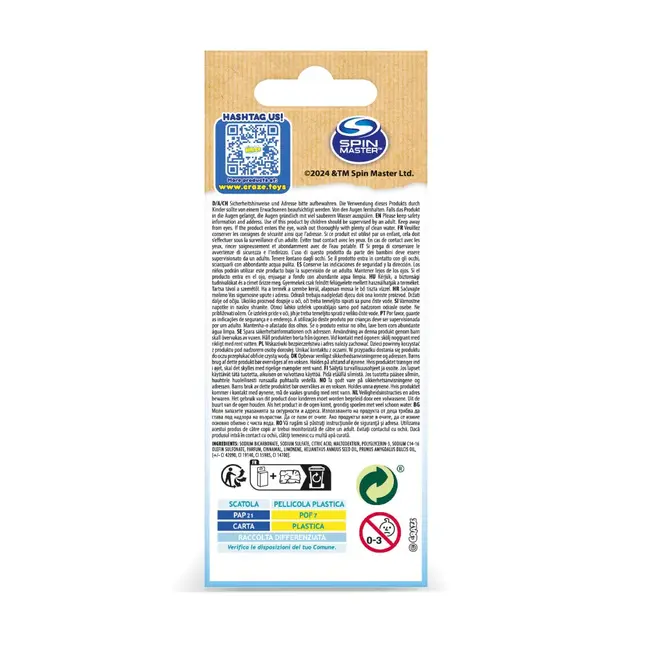 Craze - Bombe de baie Inkee 3 buc asortate in forma de labuta Paw Patrol ARTCRZ44032