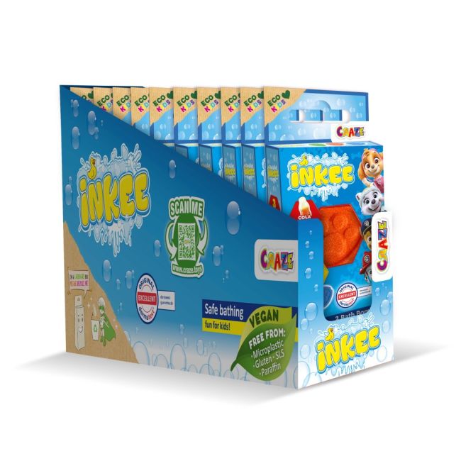 Craze - Bombe de baie Inkee 3 buc asortate in forma de labuta Paw Patrol ARTCRZ44032