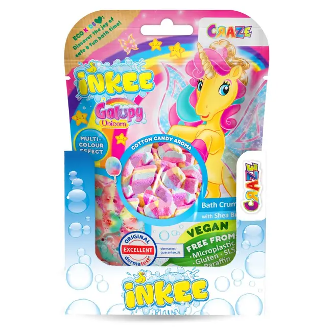 Craze - Granule efervescente de baie Inkee unicorn Galupy ARTCRZ51559