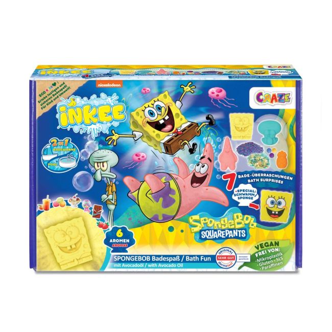 Craze - Set cadou de baie Inkee cu 7 surprize SpongeBob ARTCRZ52471