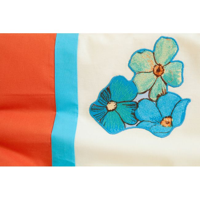 Lenjerie de pat copii, KidsDecor, Ursulet in flori KDE60120URSINFLORI