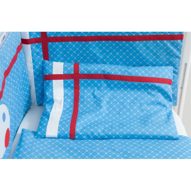 Lenjerie de pat doua piese Blue Dots KDELP2PBLUEDOTS