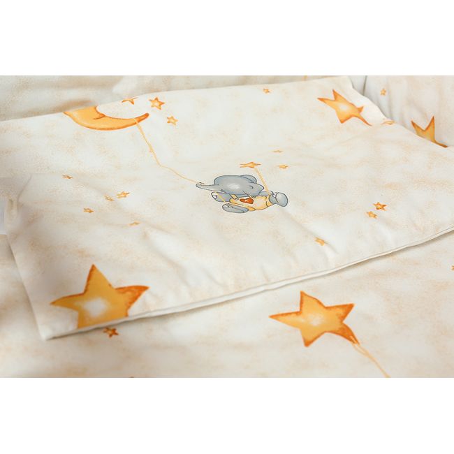 Lenjerie de pat trei piese Elephant Stars KDELP3PESTARS