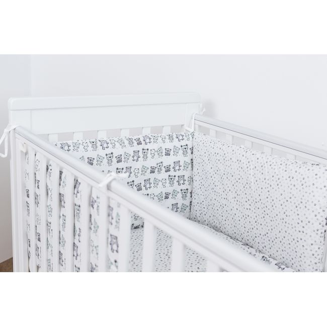 Protectie jumatate de patut dimensiunea 30 cm x 180 cm Baby Bear KDEPJP30180BBEAR