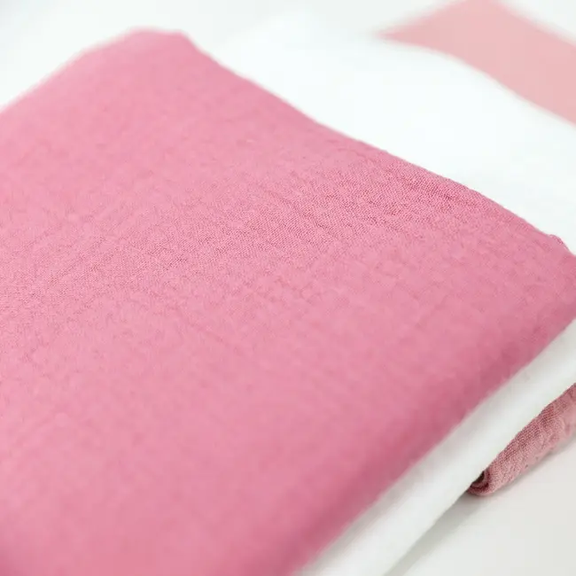 Set 3 scutece de muselina "Pinky White", 75x75 cm KDES3SMPINKYPRL