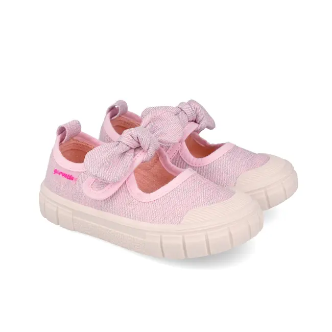 Pantofiori canvas pentru copii Garvalin 252380, rosa (Marime: 23) JEM252380-C-23