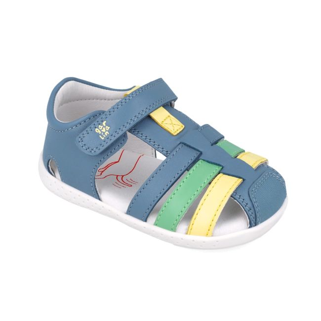 Sandale din piele pentru copii Garvalin 252332, indigo (Marime: 22) JEM252332-A-22