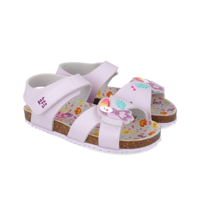 Sandale pentru copii cu papagal Garvalin, 252464, mov (Marime: 34) JEM252464-A-34