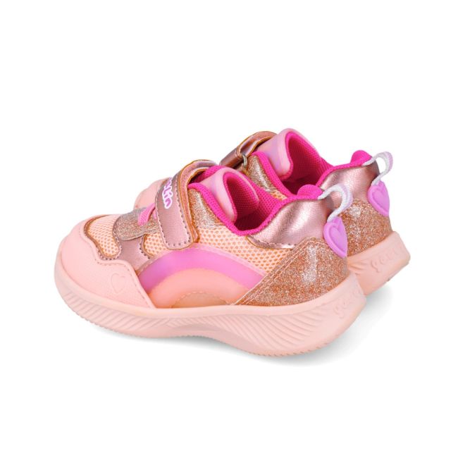 Sneakers cu leduri si curcubeu Garvalin 252801, roz (Marime: 27) JEM252801-A-27