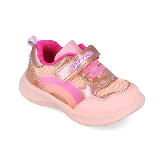 Sneakers cu leduri si curcubeu Garvalin 252801, roz (Marime: 30) JEM252801-A-30