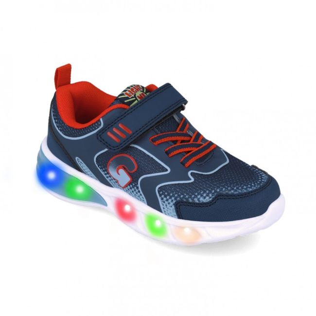Sneakers cu luminite Garvalin 252828, bleumarin (Marime: 24) JEM252828-A-24