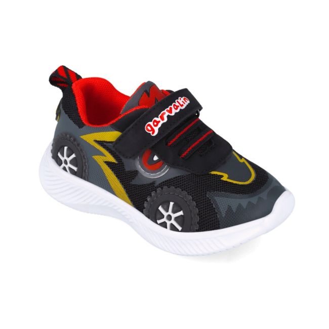 Sneakers cu roti si leduri Garvalin 252800, negri (Marime: 26) JEM252800-A-26