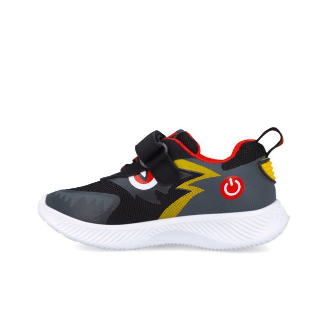 Sneakers cu roti si leduri Garvalin 252800, negri (Marime: 30) JEM252800-A-30