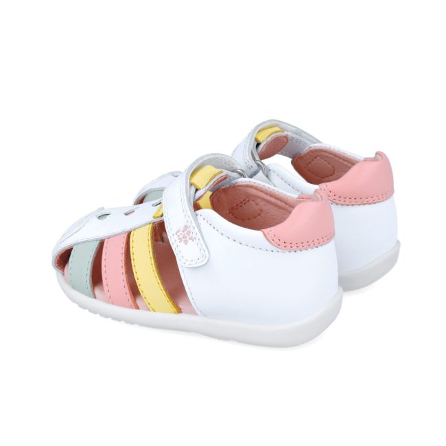 Sandale din piele pentru copii Garvalin 252303, alb (Marime: 20) JEM252303-B-20