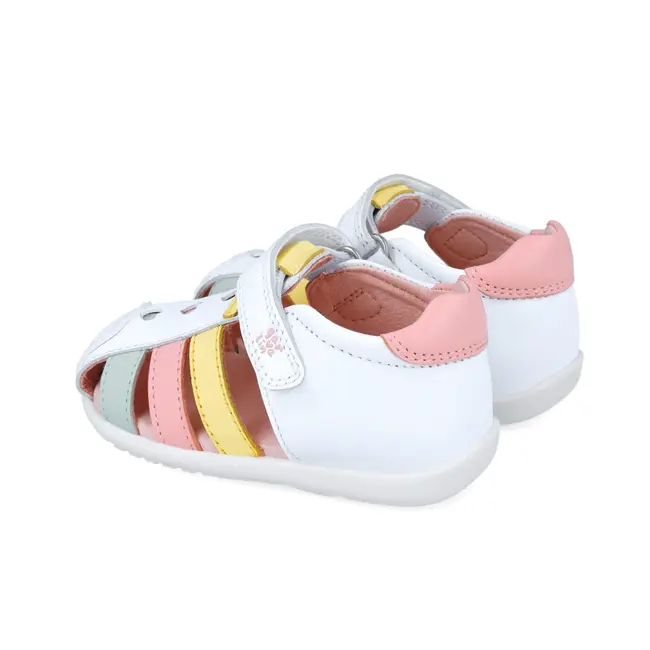 Sandale din piele pentru copii Garvalin 252303, alb (Marime: 22) JEM252303-B-22