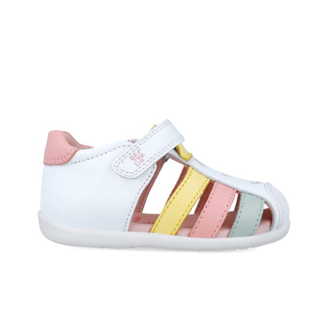 Sandale din piele pentru copii Garvalin 252303, alb (Marime: 23) JEM252303-B-23