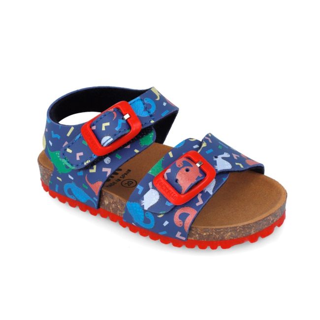 Sandale pentru copii cu dinozauri Garvalin, 252472, albastru (Marime: 25) JEM252472-A-25