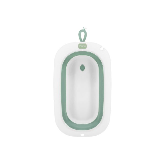 Cadita pliabila cu dop de scurgere, 0 Luni+, Momi Nata – Green KRTAKCE00053