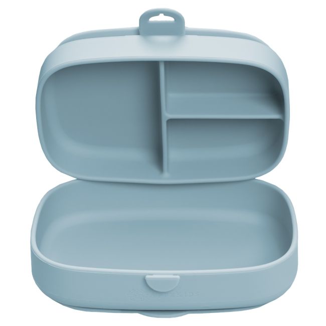 Caserola compartimentata din silicon cu ventuza, AppeKids Magic Box - Aqua Blue KRTAK276005