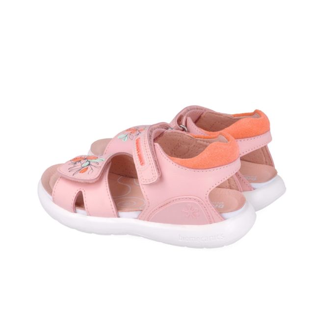Sandale din piele pentru copii Floricele, Biomecanics, 252233, roz (Marime: 24(14,8-15,4 cm)) JEM252233-A-24