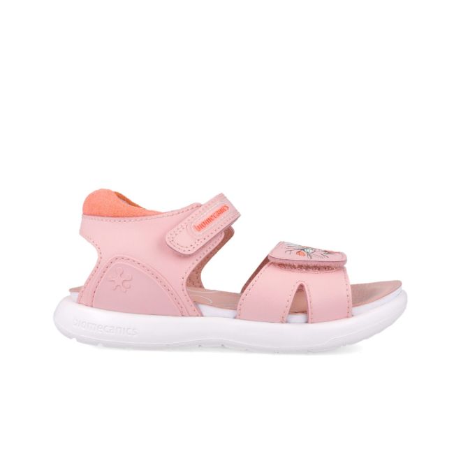 Sandale din piele pentru copii Floricele, Biomecanics, 252233, roz (Marime: 32(20,2-20,8 cm)) JEM252233-A-32