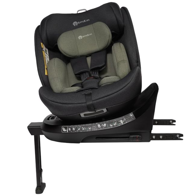 Scaun auto Appekids, I-SIZE, 40-150 cm, Rear Facing 360°, Pro Confort - Green KRTAK275954