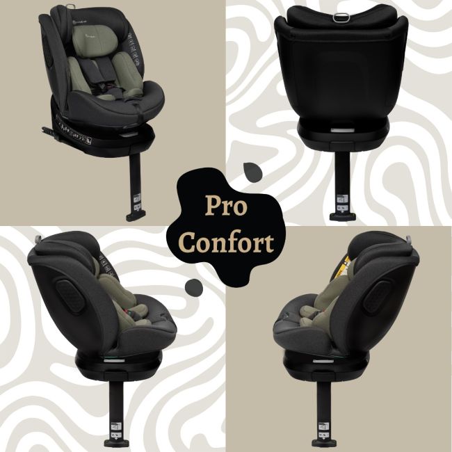 Scaun auto Appekids, I-SIZE, 40-150 cm, Rear Facing 360°, Pro Confort - Green KRTAK275954