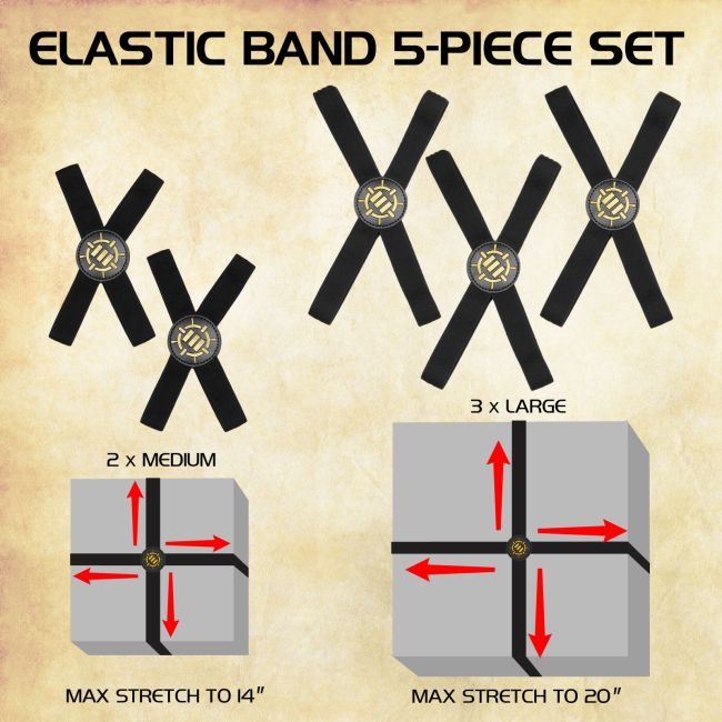 Set Benzi Elastice Jocuri de Societate ERFENTTEB5100BKEW