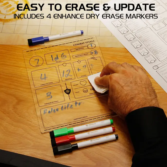 Set Fise Reutilizabile DnD ERFENTTACS100CLEW