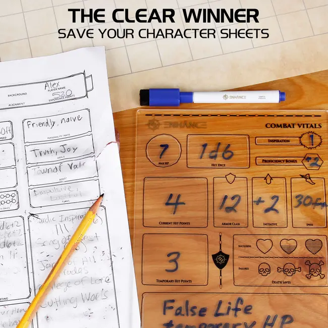 Set Fise Reutilizabile DnD ERFENTTACS100CLEW