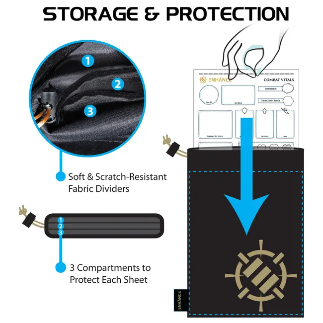 Set Fise Reutilizabile DnD ERFENTTACS100CLEW