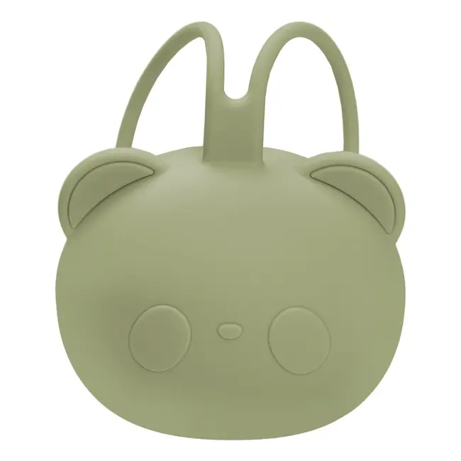 Suport pentru suzeta din silicon, AppeKids, The Little Bear - Raw Green KRTAK276098