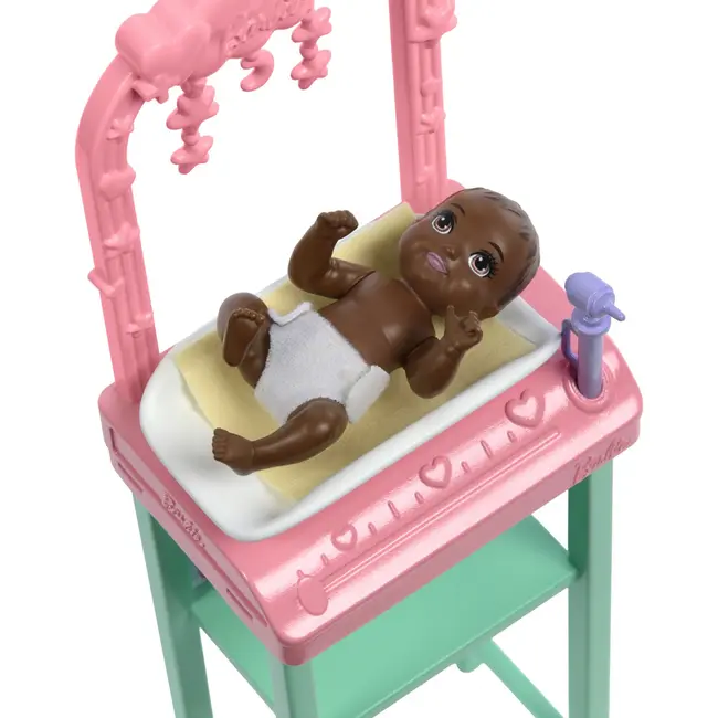 BARBIE CARIERE SET MOBILIER CU PAPUSA DOCTOR PEDIATRU BLONDA VIVMTJCR72