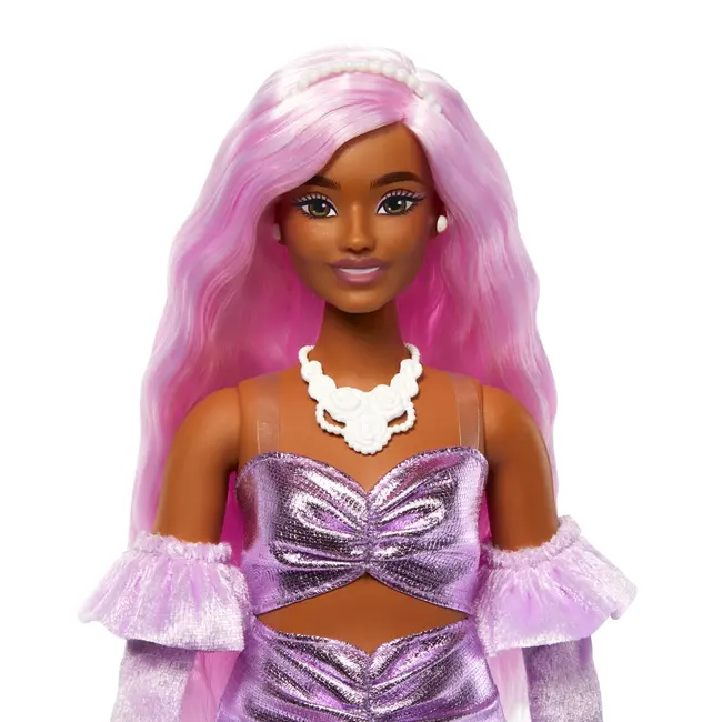 BARBIE DELUXE STYLE PAPUSA BARBIE CU PAR MOV VIVMTHYV25
