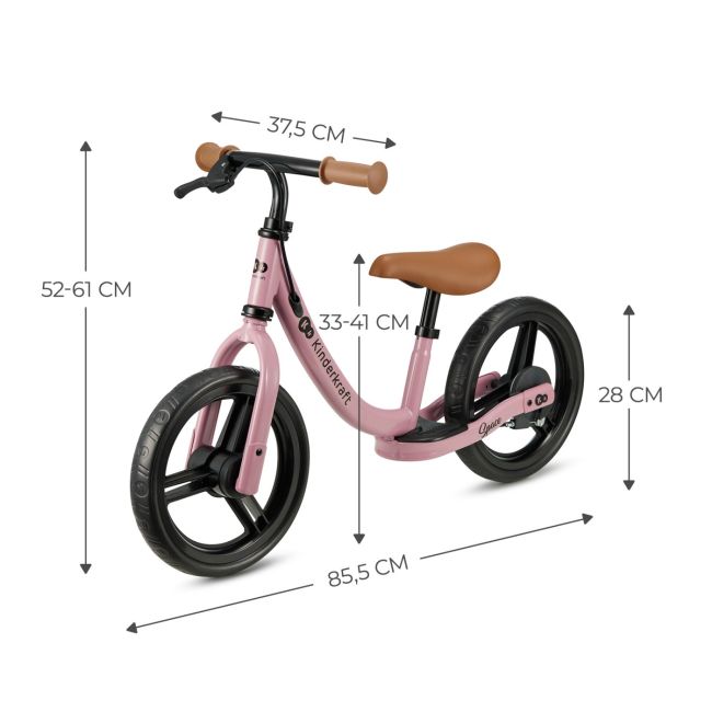 BICICLETA FARA PEDALE KINDERKRAFT SPACE DARK PINK VIVKRSPAC23PNK0000