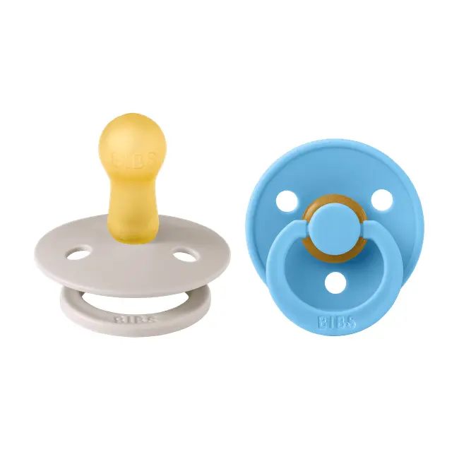 Bibs - set 2 suzete colour latex, tetina rotunda, 6 luni +-mushroom/breeze bbb120462
