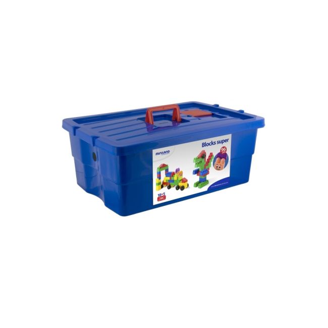 Blocks super scoala 96 piese - miniland - okeml32338
