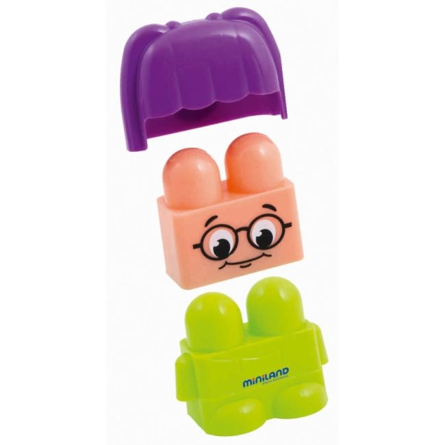 Blocks super scoala 96 piese - miniland - okeml32338