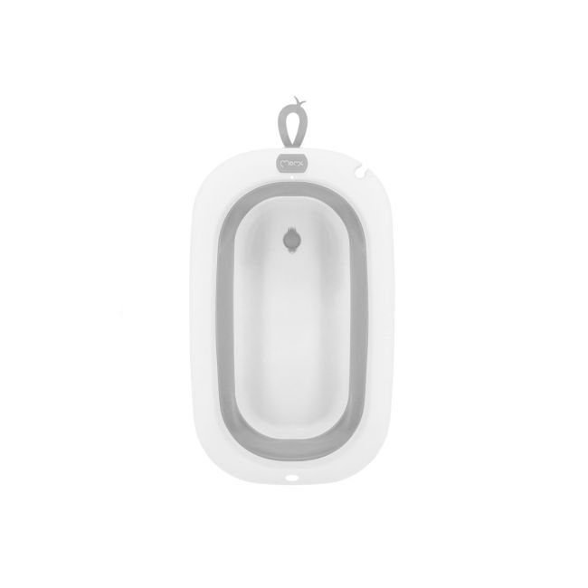 Cadita pliabila cu dop de scurgere, 0 Luni+,  Momi Nata – Grey KRTAKCE00052