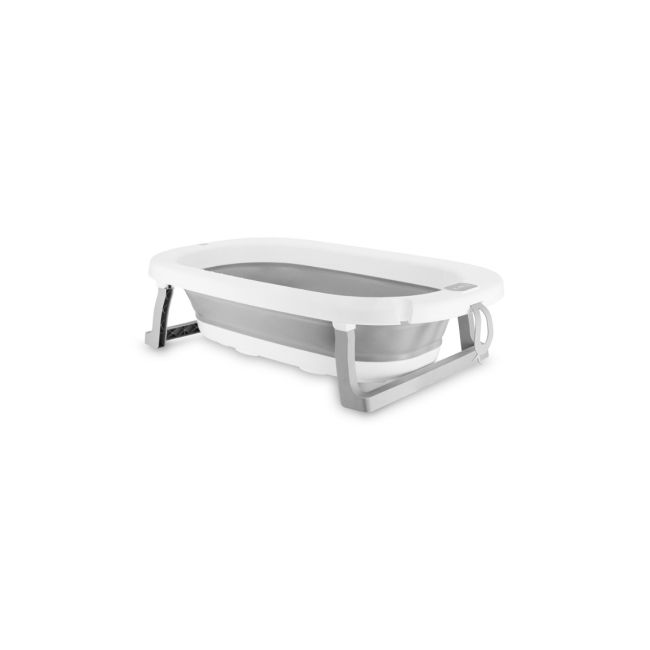 Cadita pliabila cu dop de scurgere, 0 Luni+,  Momi Nata – Grey KRTAKCE00052