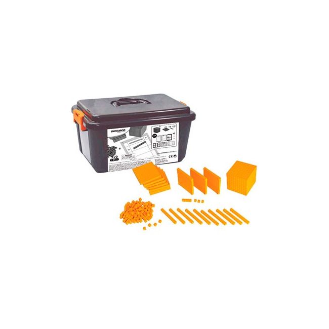 Joc educativ baza 10 set 121 piese la cutie  miniland - okeml95050