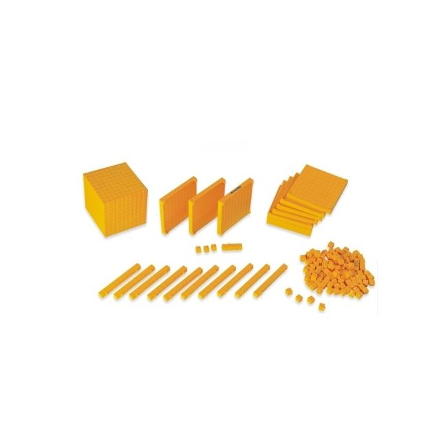 Joc educativ baza 10 set 121 piese la cutie  miniland - okeml95050