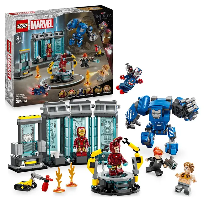 LEGO SUPER HEROES LABORATORUL LUI IRON MAN SALA ARMURILOR 76315 VIVLEGO76315
