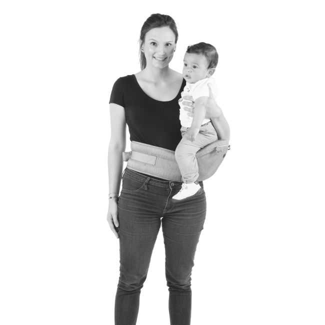 Marsupiu ergonomic multifunctional Chicco Hip Seat cu suport pentru sold, HazelWood (Crem). luni+ CHC79147-8_HAZELWOOD
