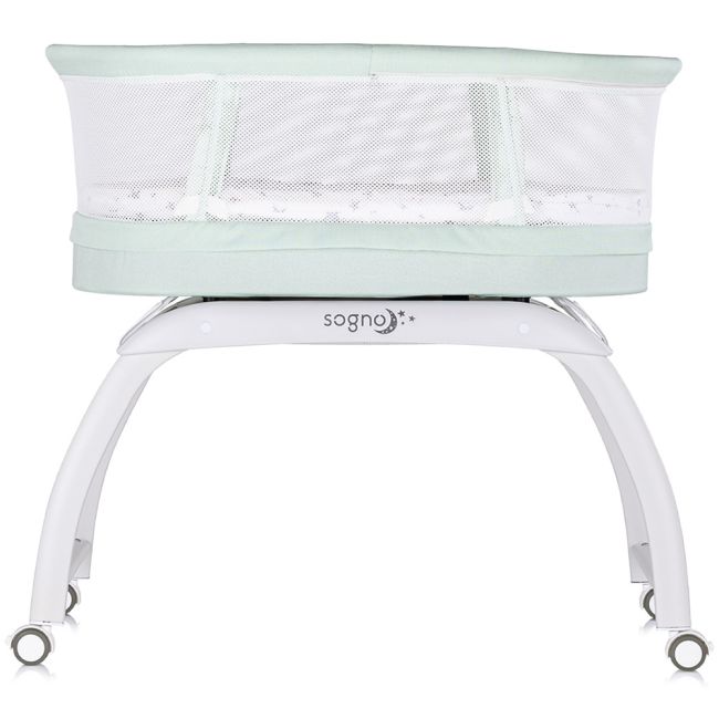 Patut cu leganare si cantar integrat chipolino sogno 2 in 1 pastel green hubkossg02503pg