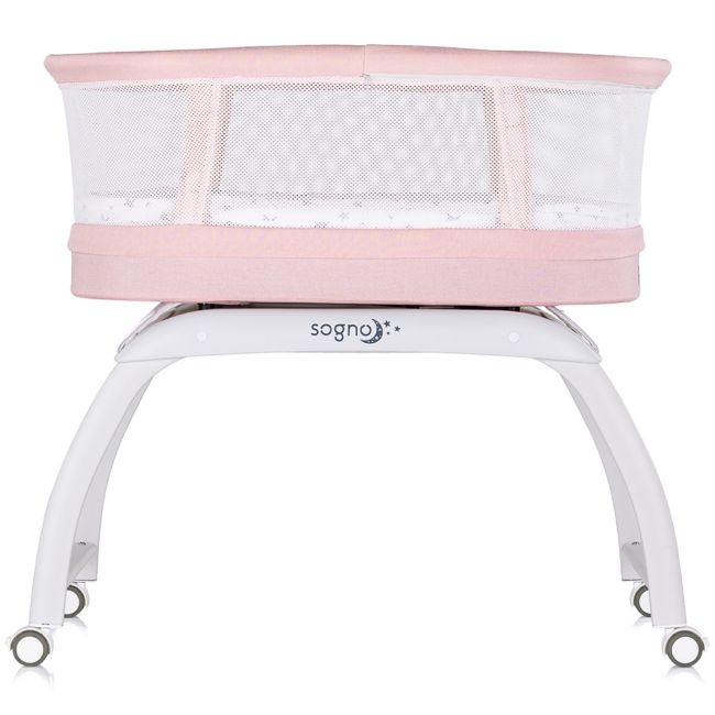 Patut cu leganare si cantar integrat chipolino sogno 2 in 1 pink hubkossg02504pi